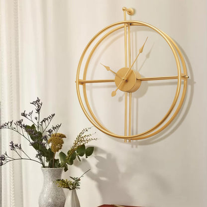 ✨ Elevate Your Space with Our Stunning Gold Wall Clock! 🕒 Perfect for Living Rooms, Bedrooms, and More! 🏡 Minimalist Design, Non-Ticking, Battery Operated! #HomeDecor #WallClock #Minimalism