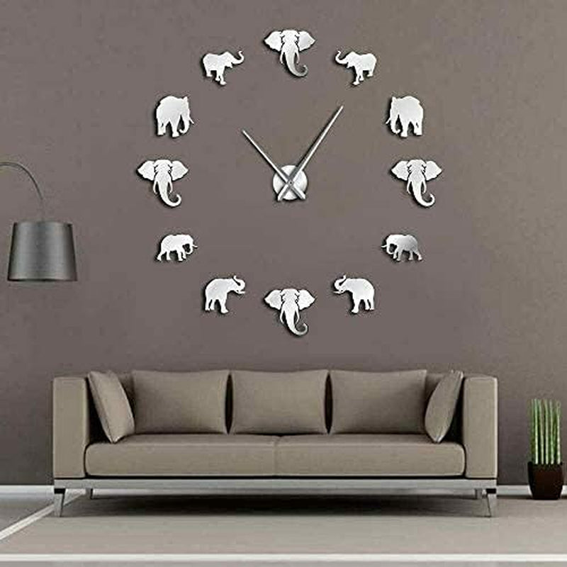 "Transform Your Space with Our Stunning 47-Inch DIY Elephant Wall Clock! 🐘✨ Modern Frameless Design & Mirror Effect - Perfect for Home Decor! #WallArt #HomeDecor"