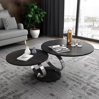 "Versatile Round Folding Table - Space-Saving Rotary Design!"