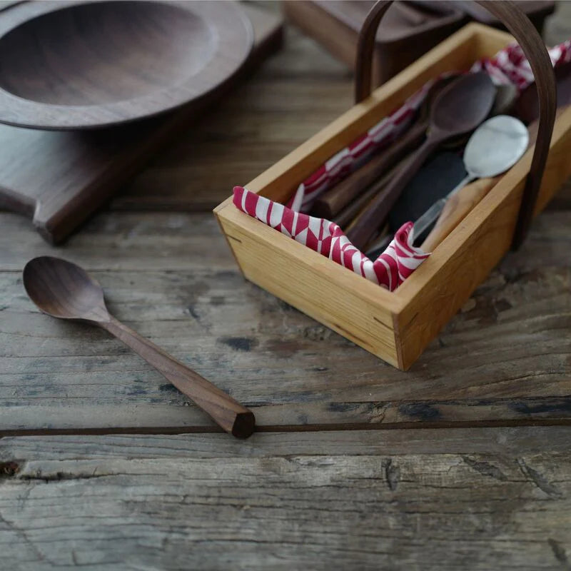 "Elegant Nordic Black Walnut Kitchen Utensils - Imported Quality for Your Culinary Creations!"