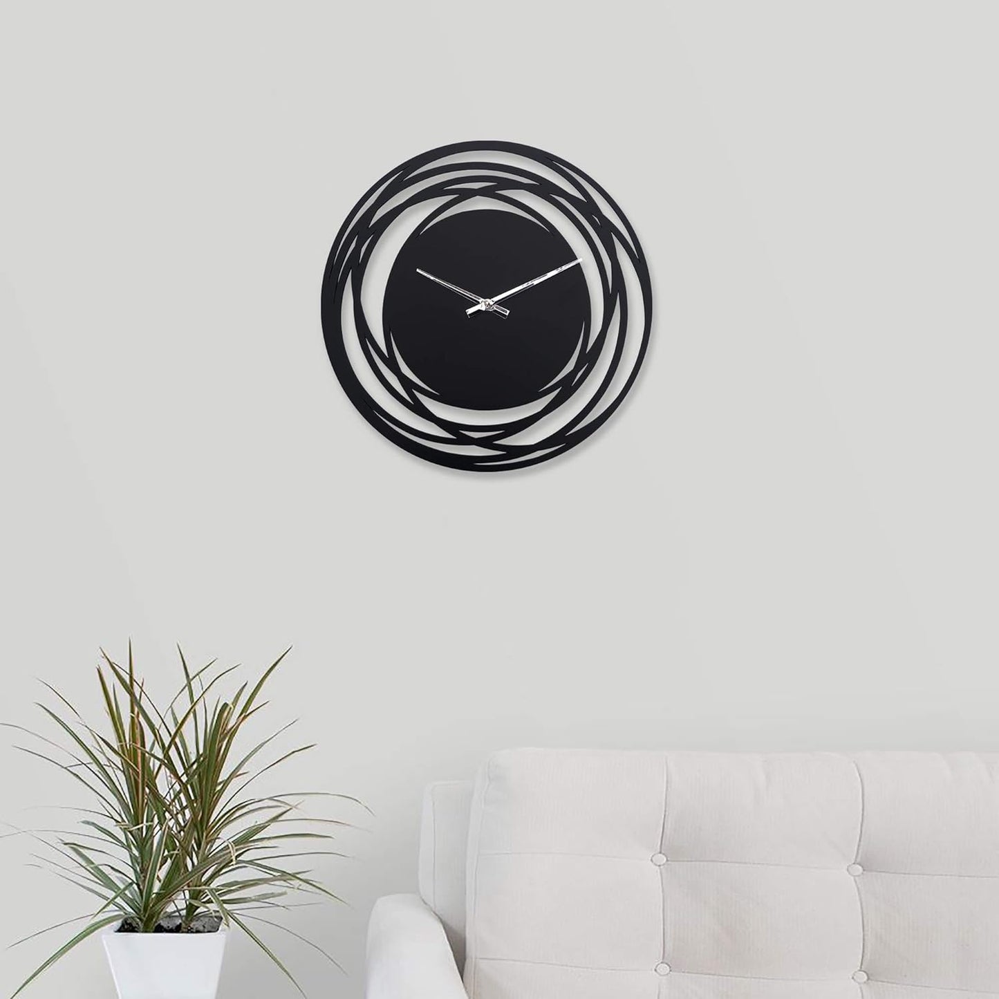 🕒 Elevate Your Space with Our Stylish Black Wall Clock! 🖤✨ Perfect for Any Room - Silent, Modern, and Rustic Design! #HomeDecor #WallClock #InteriorDesign